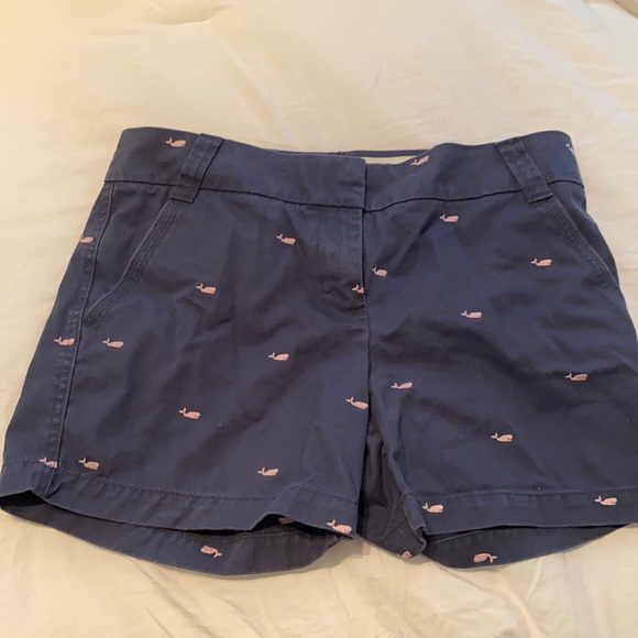 J. Crew Pants - JCrew embroidered shorts. Size 8 city fit